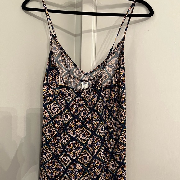 Old Navy Dress XL Black/blue/teal/tan/peach/yellow - Picture 3 of 4